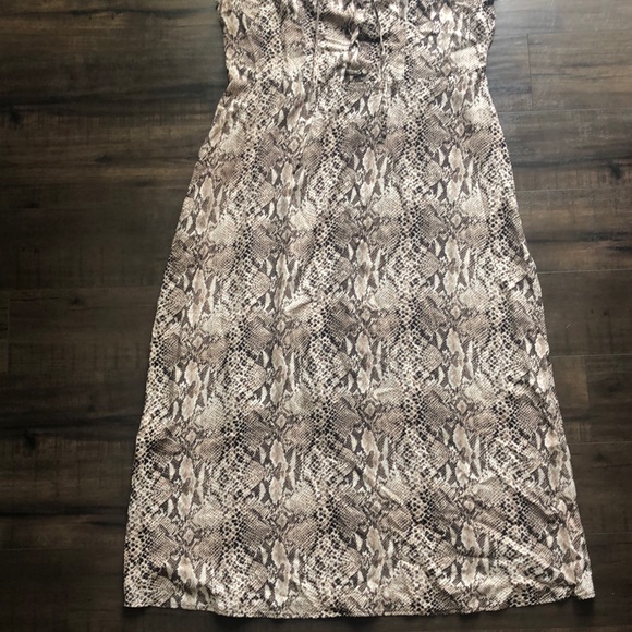 Wild Fable Snakeskin Midi Sleeveless Slip Dress - Picture 9 of 10